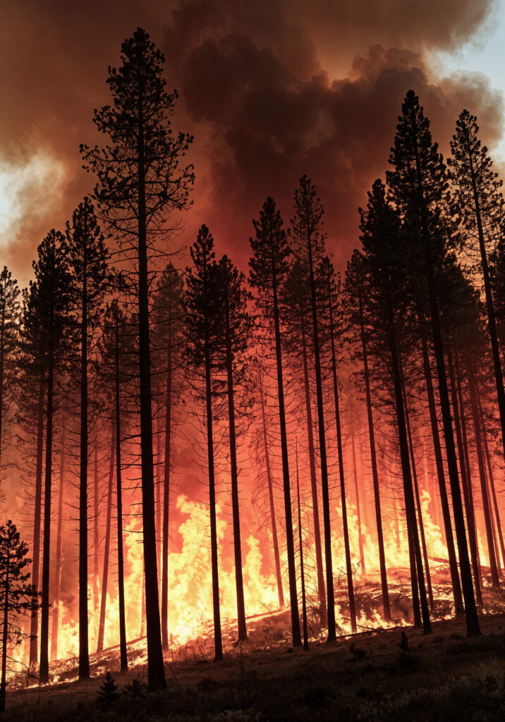 devastacao por incendio florestal